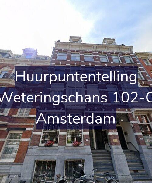 Foto gevel Huurpuntentelling voor Weteringschans 102-C, Amsterdam