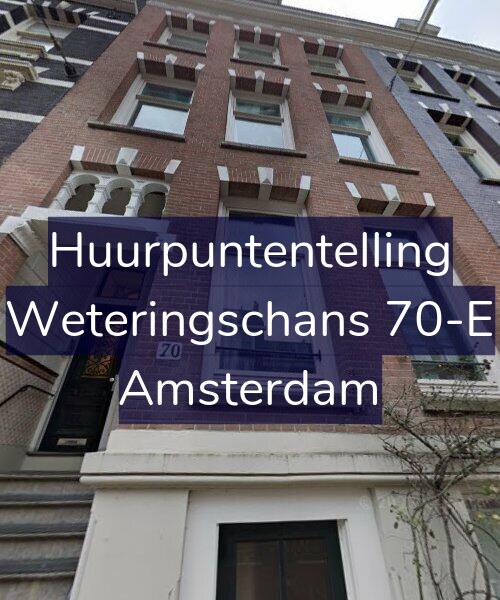 Foto gevel Huurpuntentelling voor Weteringschans 70-E, Amsterdam