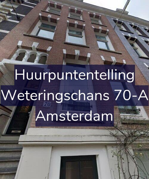Foto gevel Huurpuntentelling voor Weteringschans 70-A, Amsterdam