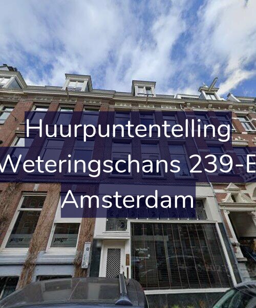 Foto gevel Huurpuntentelling voor Weteringschans 239-B, Amsterdam