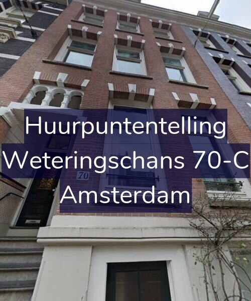 Foto gevel Huurpuntentelling voor Weteringschans 70-C, Amsterdam