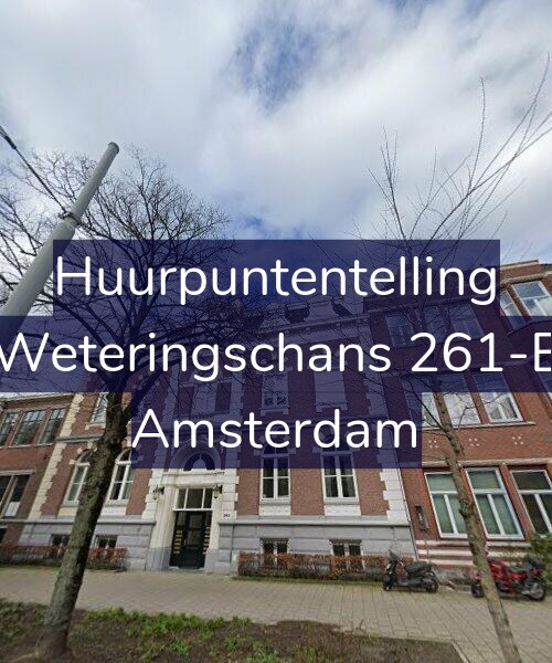 Foto gevel Huurpuntentelling voor Weteringschans 261-E, Amsterdam