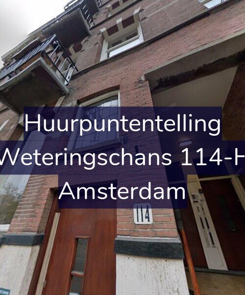 Foto gevel Huurpuntentelling voor Weteringschans 114-H, Amsterdam