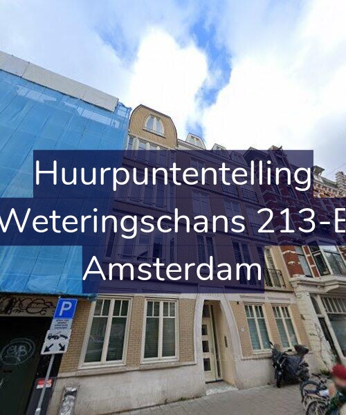 Foto gevel Huurpuntentelling voor Weteringschans 213-E, Amsterdam
