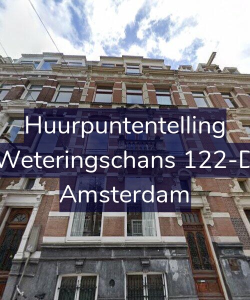 Foto gevel Huurpuntentelling voor Weteringschans 122-D, Amsterdam