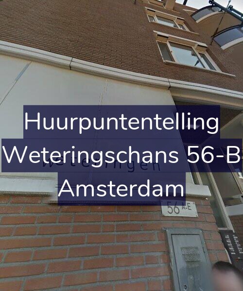 Foto gevel Huurpuntentelling voor Weteringschans 56-B, Amsterdam