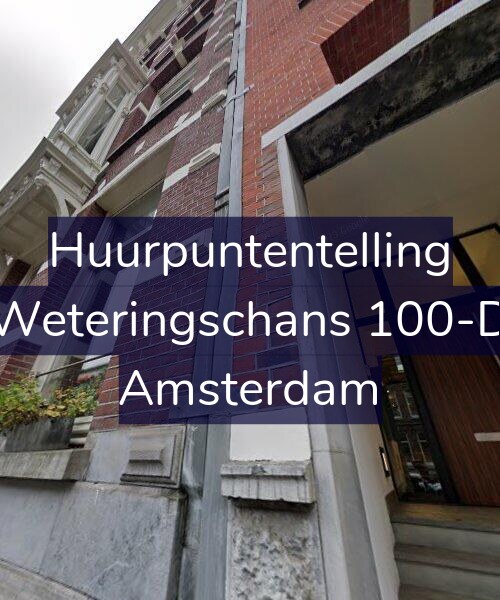 Foto gevel Huurpuntentelling voor Weteringschans 100-D, Amsterdam