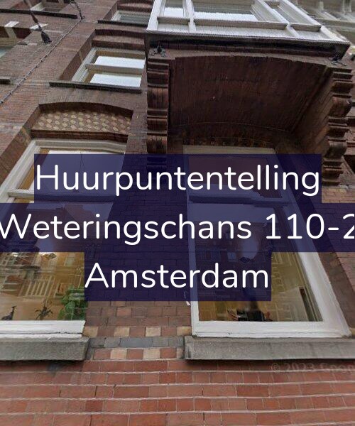 Foto gevel Huurpuntentelling voor Weteringschans 110-2, Amsterdam