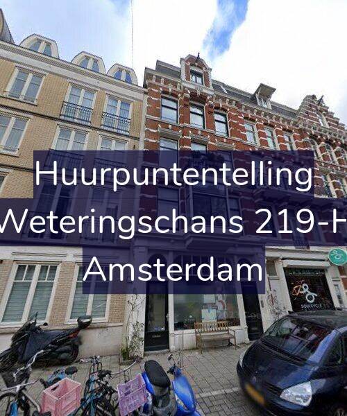 Foto gevel Huurpuntentelling voor Weteringschans 219-H, Amsterdam