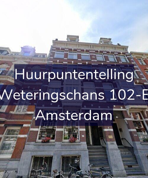 Foto gevel Huurpuntentelling voor Weteringschans 102-B, Amsterdam