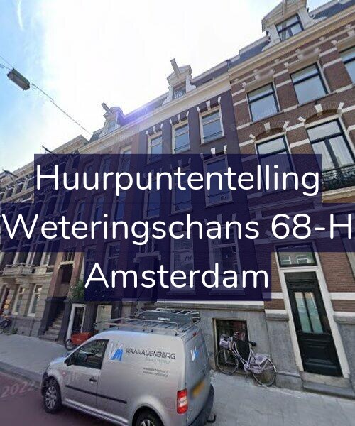 Foto gevel Huurpuntentelling voor Weteringschans 68-H, Amsterdam