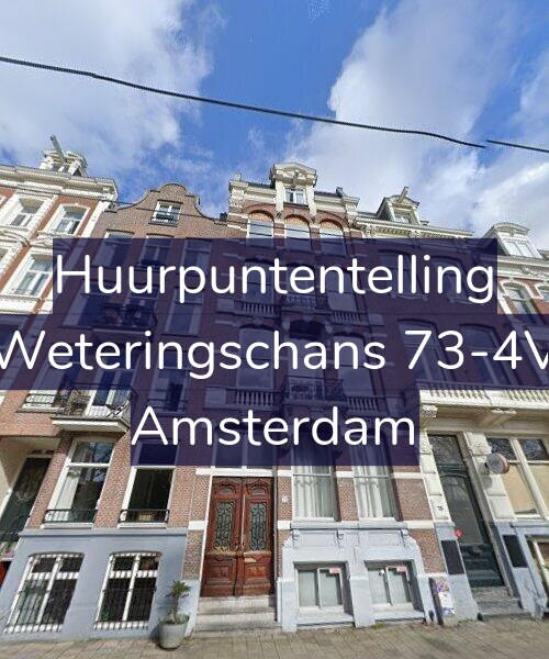 Foto gevel Huurpuntentelling voor Weteringschans 73-4V, Amsterdam