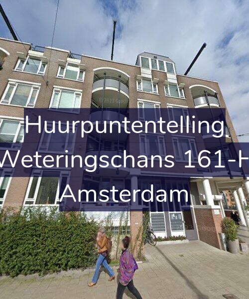 Foto gevel Huurpuntentelling voor Weteringschans 161-H, Amsterdam