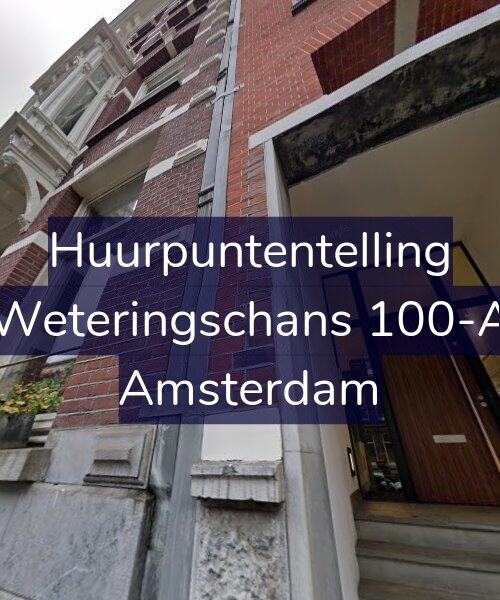 Foto gevel Huurpuntentelling voor Weteringschans 100-A, Amsterdam
