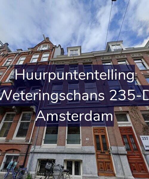 Foto gevel Huurpuntentelling voor Weteringschans 235-D, Amsterdam