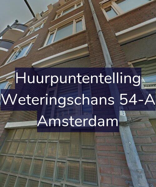 Foto gevel Huurpuntentelling voor Weteringschans 54-A, Amsterdam