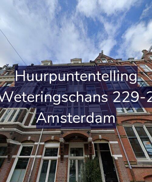 Foto gevel Huurpuntentelling voor Weteringschans 229-2, Amsterdam
