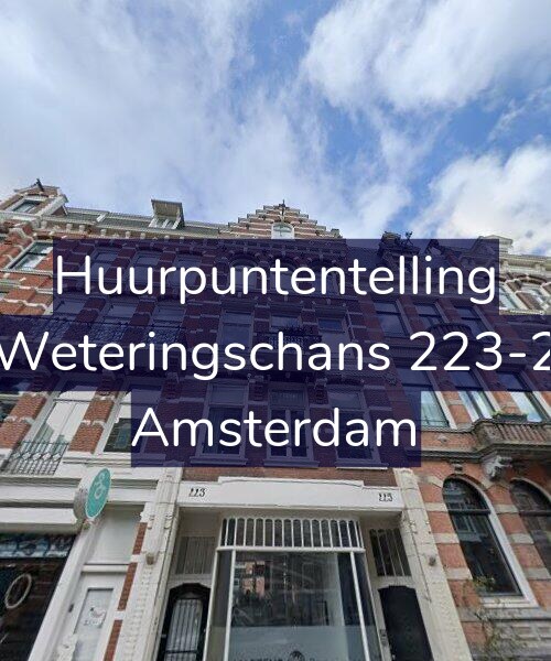 Foto gevel Huurpuntentelling voor Weteringschans 223-2, Amsterdam