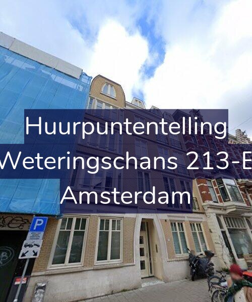 Foto gevel Huurpuntentelling voor Weteringschans 213-B, Amsterdam