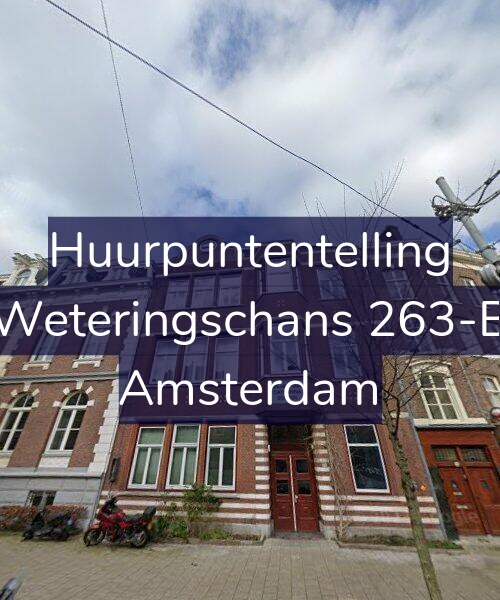 Foto gevel Huurpuntentelling voor Weteringschans 263-B, Amsterdam