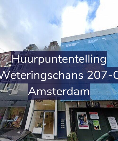 Foto gevel Huurpuntentelling voor Weteringschans 207-C, Amsterdam
