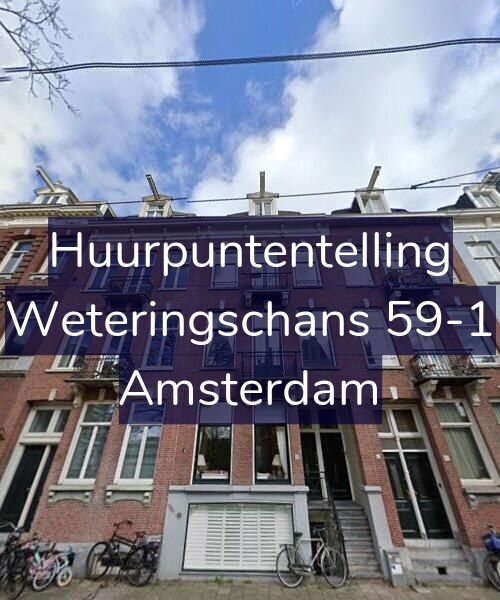 Foto gevel Huurpuntentelling voor Weteringschans 59-1, Amsterdam