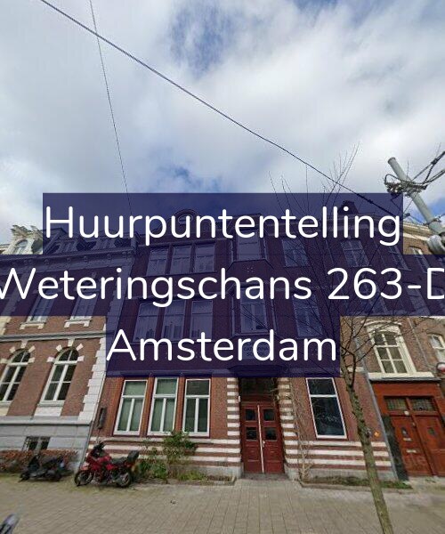 Foto gevel Huurpuntentelling voor Weteringschans 263-D, Amsterdam