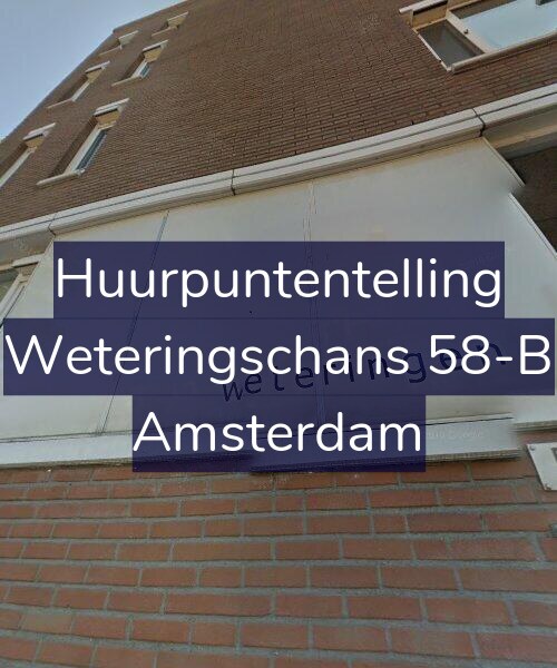Foto gevel Huurpuntentelling voor Weteringschans 58-B, Amsterdam