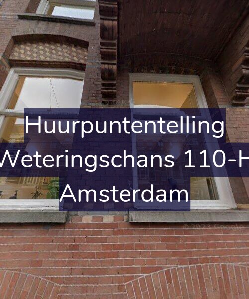 Foto gevel Huurpuntentelling voor Weteringschans 110-H, Amsterdam