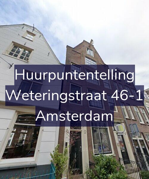 Foto gevel Huurpuntentelling voor Weteringstraat 46-1, Amsterdam