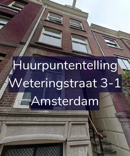 Foto gevel Huurpuntentelling voor Weteringstraat 3-1, Amsterdam