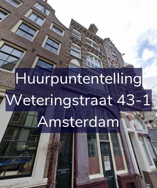 Foto gevel Huurpuntentelling voor Weteringstraat 43-1, Amsterdam