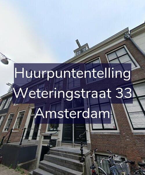 Foto gevel Huurpuntentelling voor Weteringstraat 33, Amsterdam
