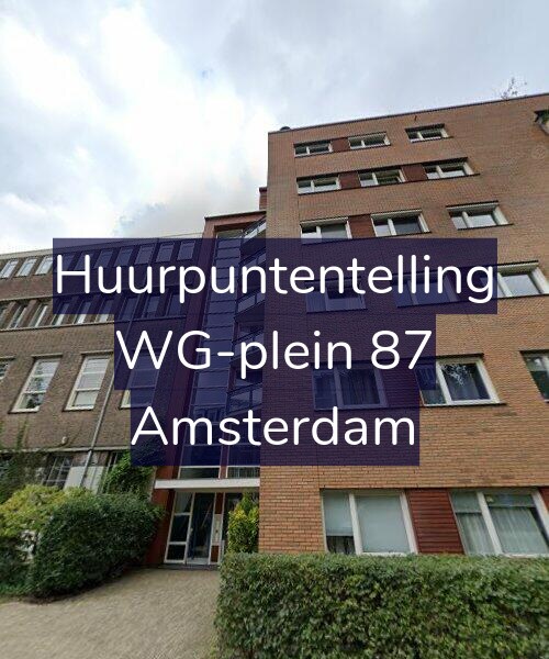 Foto gevel Huurpuntentelling voor WG-plein 87, Amsterdam