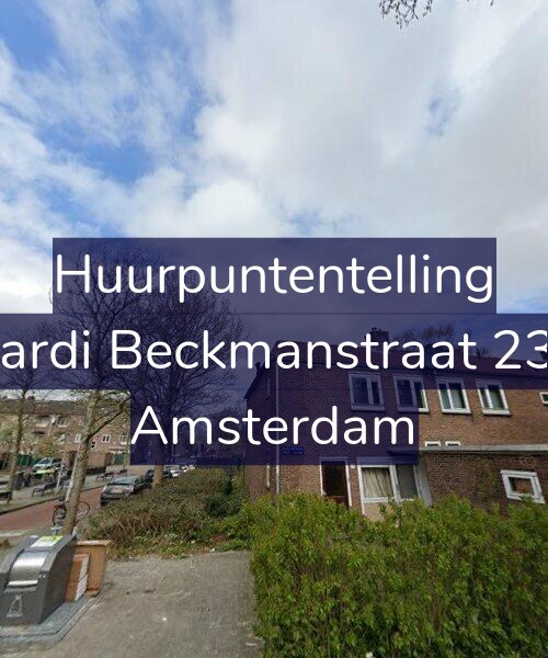 Foto gevel Huurpuntentelling voor Wiardi Beckmanstraat 23-H, Amsterdam