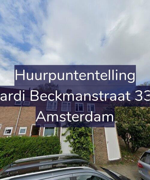Foto gevel Huurpuntentelling voor Wiardi Beckmanstraat 33-H, Amsterdam