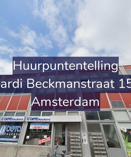 Foto gevel Huurpuntentelling voor Wiardi Beckmanstraat 15-B, Amsterdam