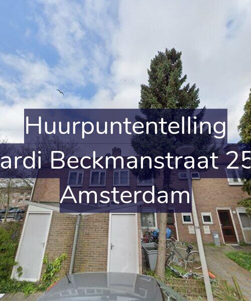 Foto gevel Huurpuntentelling voor Wiardi Beckmanstraat 25-H, Amsterdam
