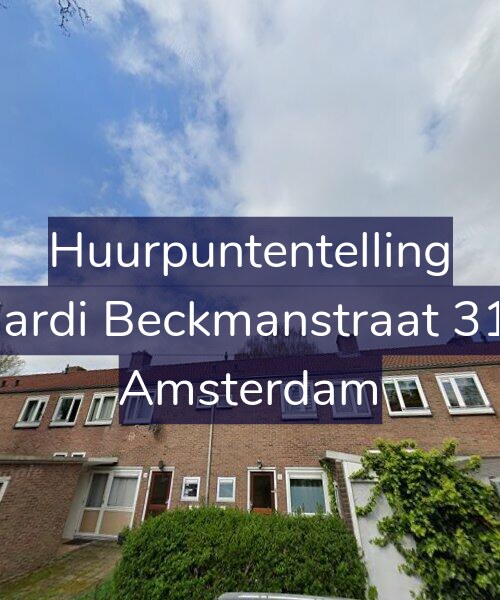 Foto gevel Huurpuntentelling voor Wiardi Beckmanstraat 31-1, Amsterdam