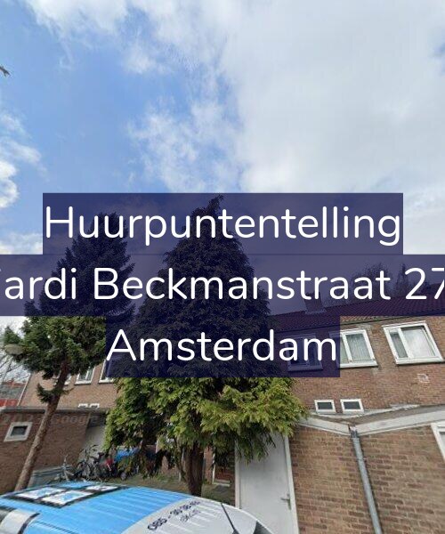 Foto gevel Huurpuntentelling voor Wiardi Beckmanstraat 27-1, Amsterdam