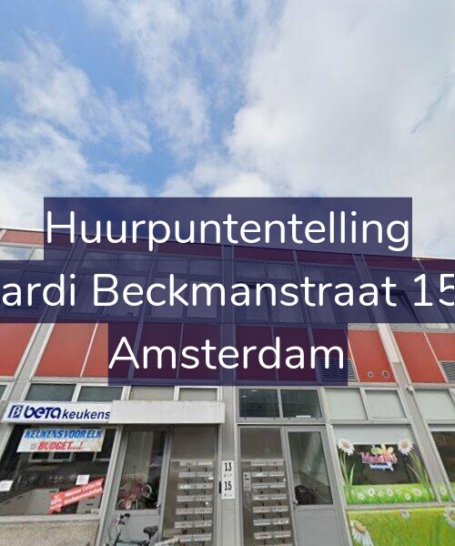 Foto gevel Huurpuntentelling voor Wiardi Beckmanstraat 15-A, Amsterdam