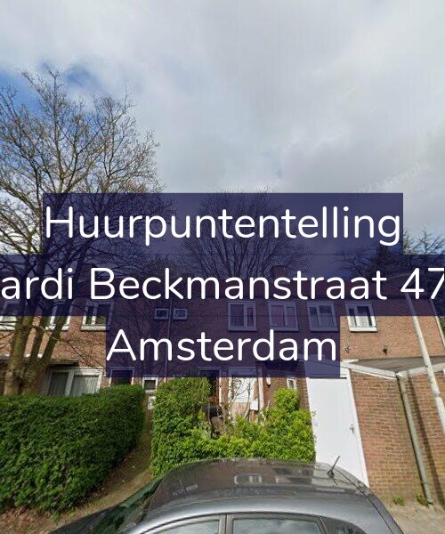 Foto gevel Huurpuntentelling voor Wiardi Beckmanstraat 47-H, Amsterdam