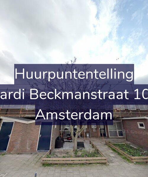Foto gevel Huurpuntentelling voor Wiardi Beckmanstraat 10-H, Amsterdam