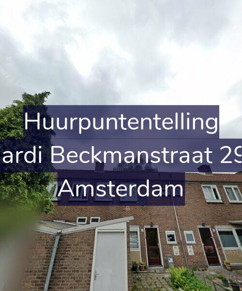 Foto gevel Huurpuntentelling voor Wiardi Beckmanstraat 29-1, Amsterdam