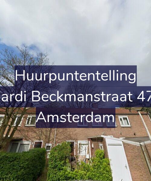 Foto gevel Huurpuntentelling voor Wiardi Beckmanstraat 47-1, Amsterdam