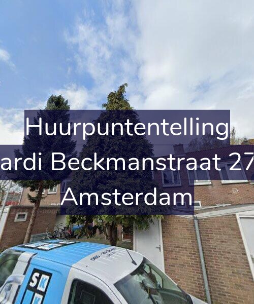Foto gevel Huurpuntentelling voor Wiardi Beckmanstraat 27-H, Amsterdam