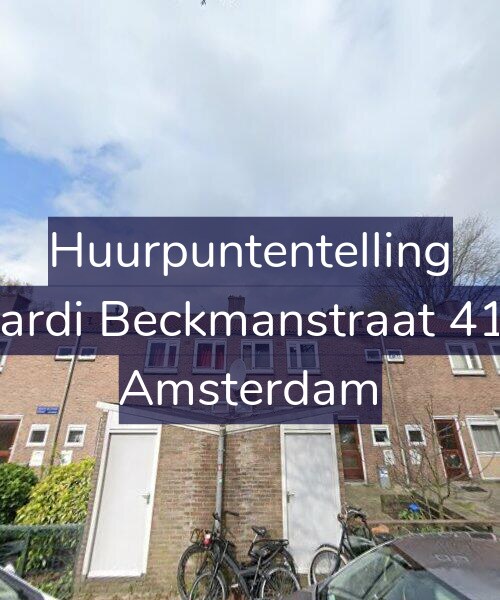 Foto gevel Huurpuntentelling voor Wiardi Beckmanstraat 41-H, Amsterdam