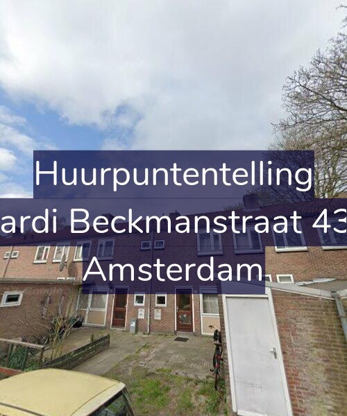 Foto gevel Huurpuntentelling voor Wiardi Beckmanstraat 43-H, Amsterdam