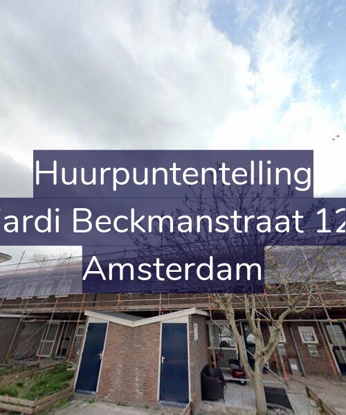 Foto gevel Huurpuntentelling voor Wiardi Beckmanstraat 12-1, Amsterdam