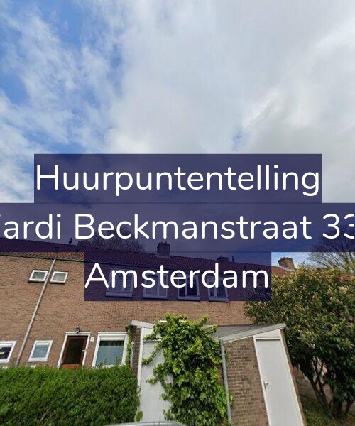Foto gevel Huurpuntentelling voor Wiardi Beckmanstraat 33-1, Amsterdam